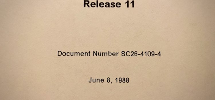 cover page for a 1988 software manual with author's name